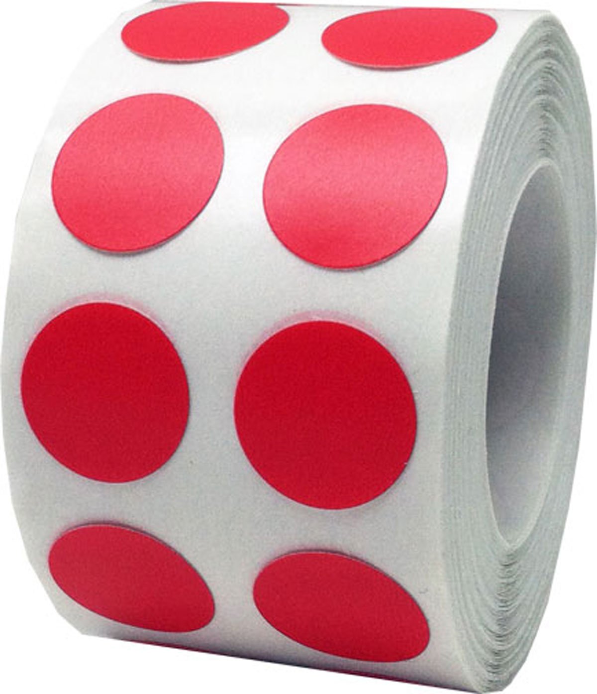 Red Circle Stickers, 13 mm 1/2 Inch Dot Labels 1000 Pack