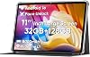 Tablet COLORROOM 2026 Android 16 de 11 pulgadas, desbloqueo facial, carga rápida de 18W, negro | 32GB+128GB+1TB expandible, CPU octa-core, batería grande de 8000mAh, WiFi 6, pantalla táctil, Widevine L1 1