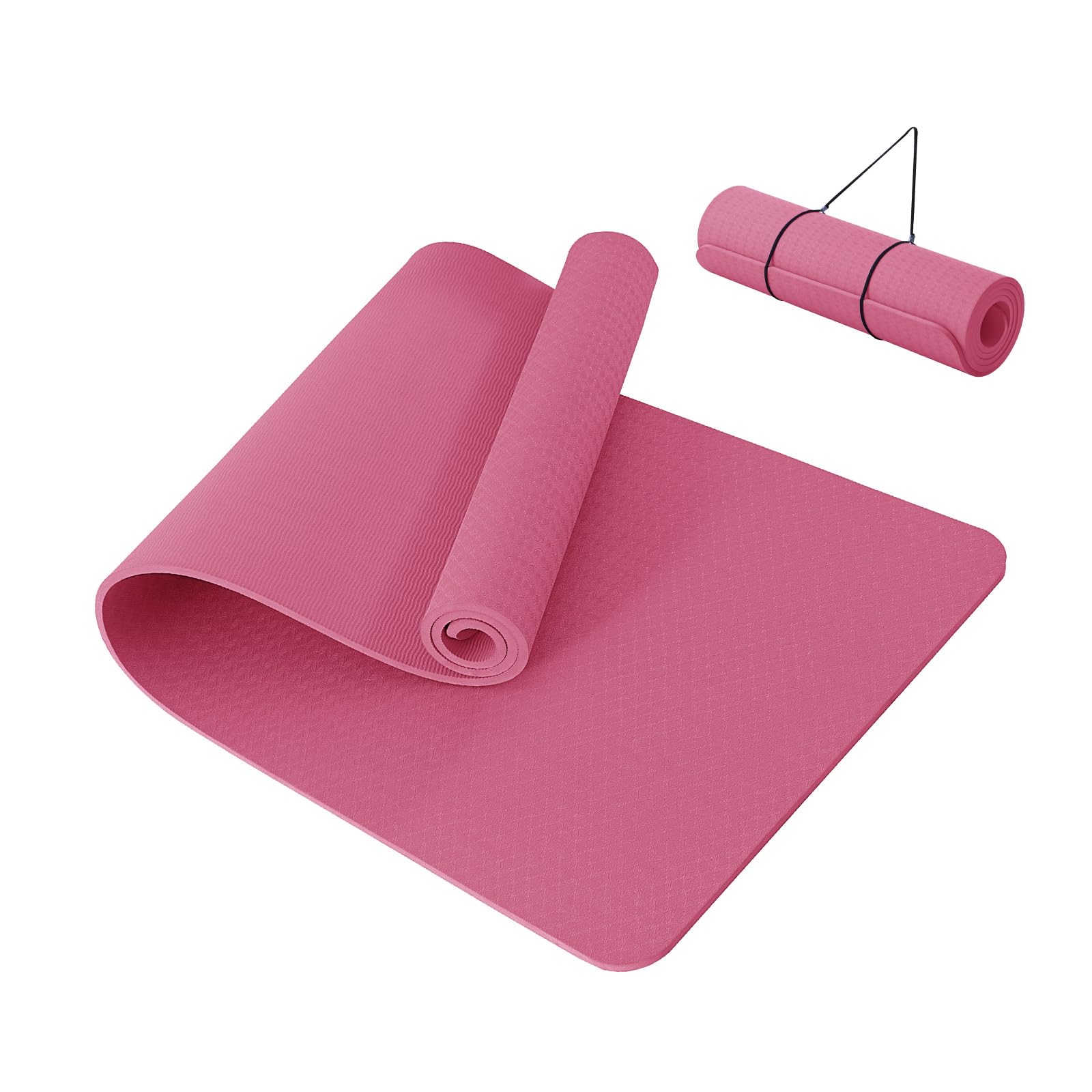 Good Nite Yoga Mat Thick 10 mm Exercise Mat TPE Yoga Mats For Women & Men Non-Slip Gym Mats For Home Fitness Workout Pilates