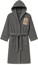 Leonardo Home - 100% Cotton Bathrobe with Hood in Soft Terry Towelling 100% Cotton