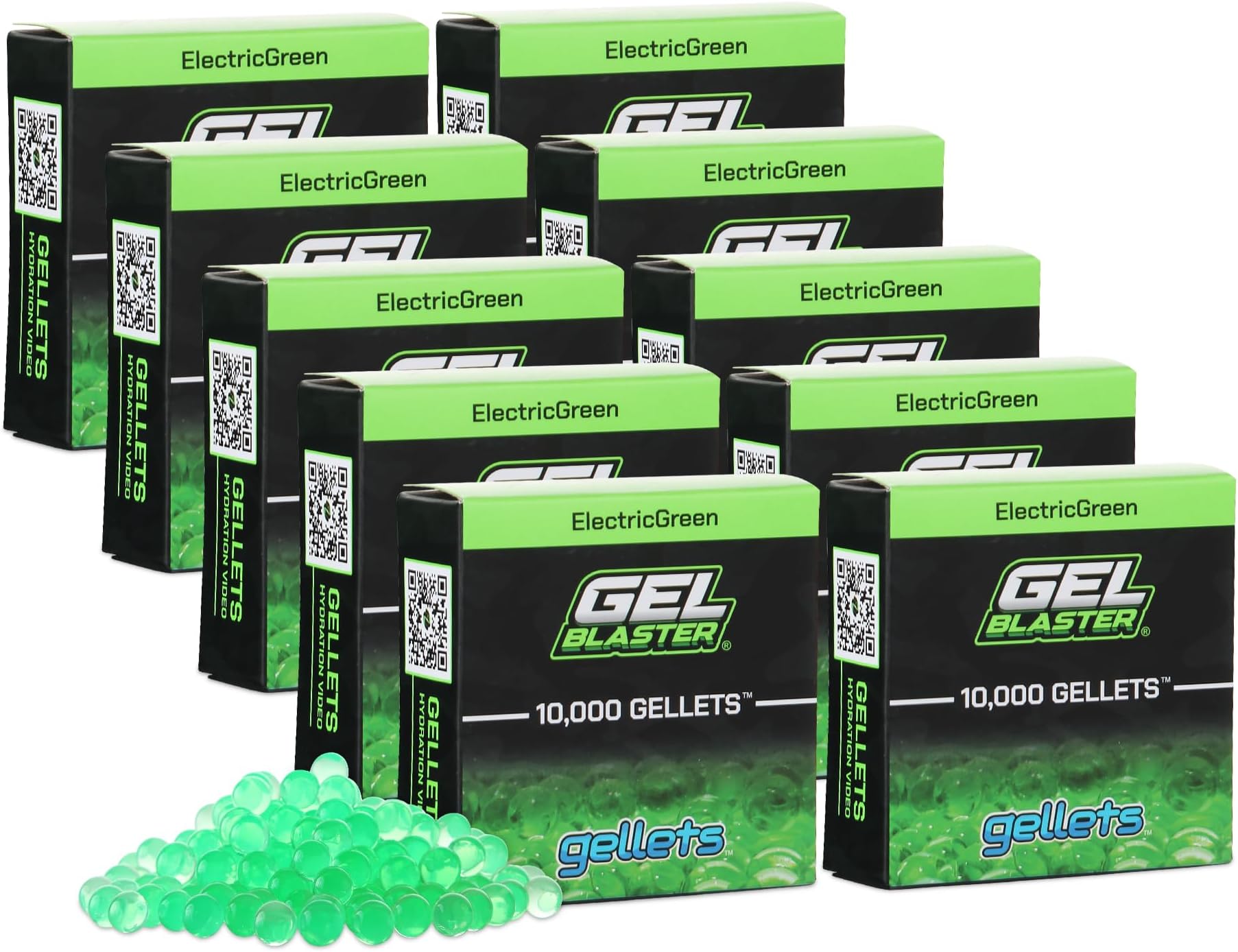 100,000 Gellets Refill Ammo - Made for Gel Blasters - Non-Toxic, Water Based Gel Balls - Made Specifically for Gel Blaster, for Ages 14+