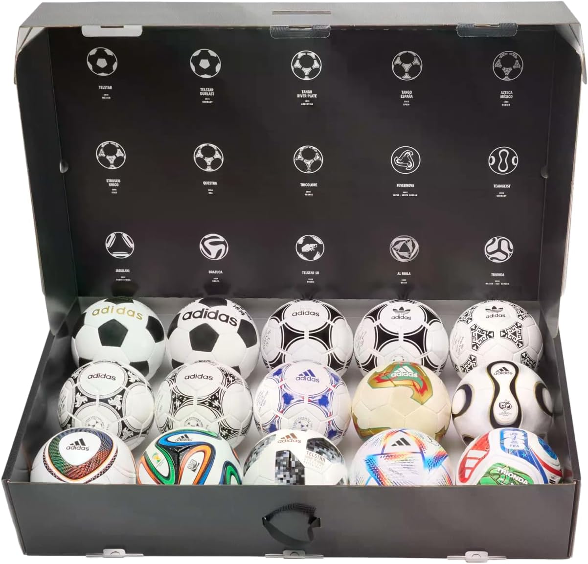 adidas World Cup Historical Ball Set – Limited Edition Collection of Iconic World Cup Match Balls in Pro, Mini, and Club Variants
