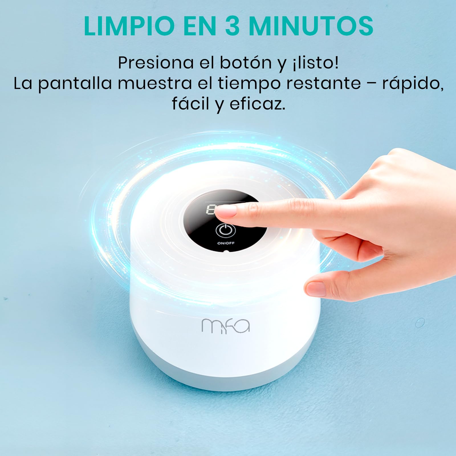 mfa | Limpiador ultrasónico para prótesis dentales, ortodoncia, férulas, retenedores, alineadores, dentaduras, joyas, aparatos dentales | Ultrasonic Dental Cleaner