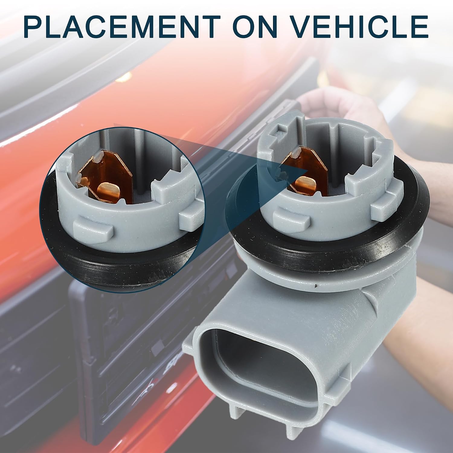 License Plate Light Socket for Toyota Tacoma 2 Pins Stable No.9006909005 | Lamp Adapter Plug 2 Pcs Automotive Parts