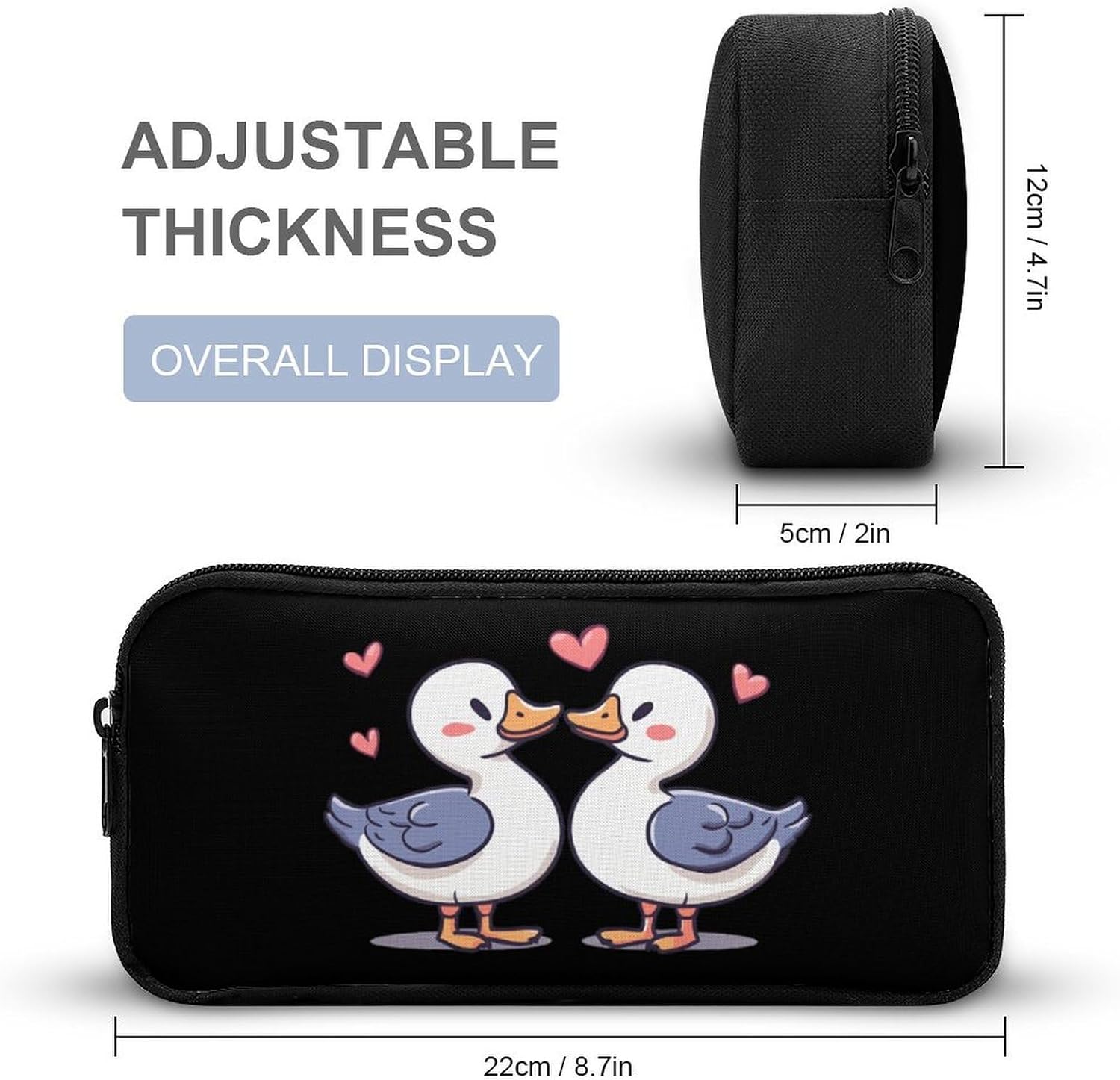Cute Duck Lover Travel Cosmetic Bag Makeup Bag image 2