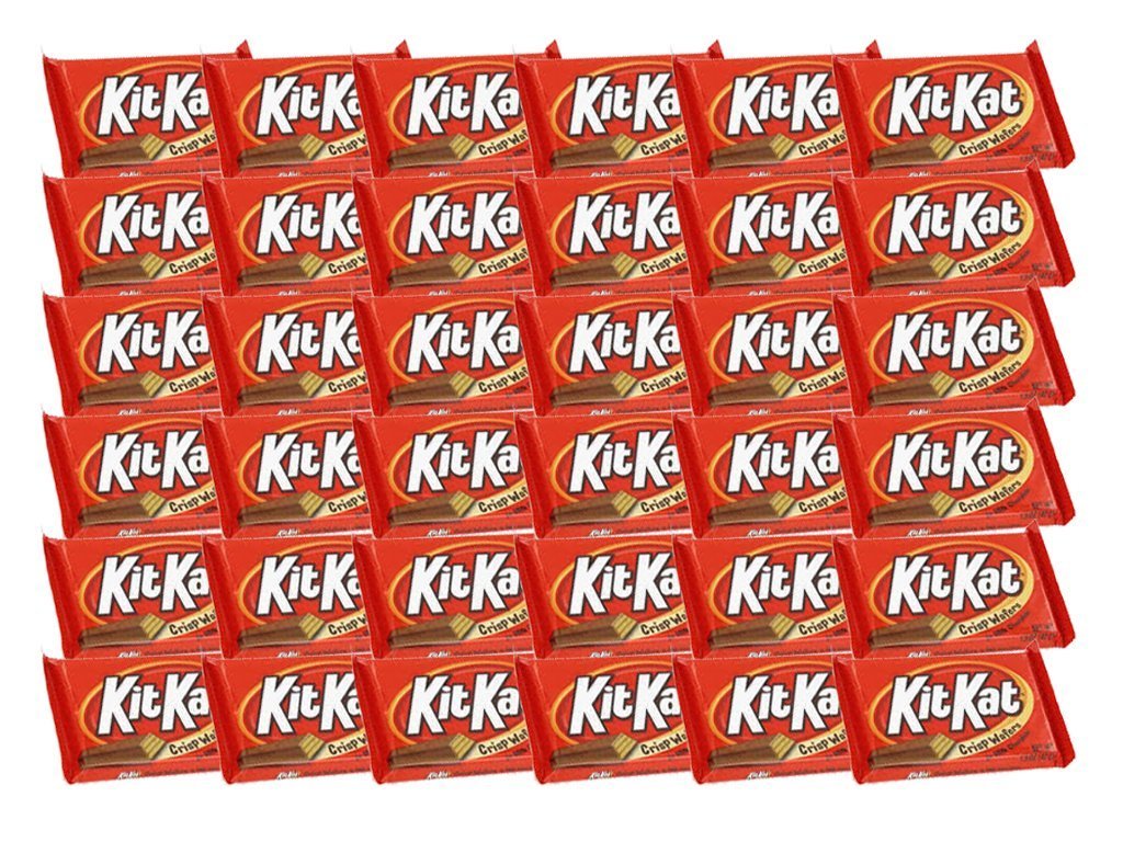 HERSHEY'S Kit Kat Crisp Wafers in Milk Chocolate, 1.5-Ounce (Pack of 36) 36