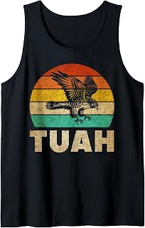 Vintage Hawk Tuah Hilarious Joke Adult Humor Gag Meme Funny Tank Top