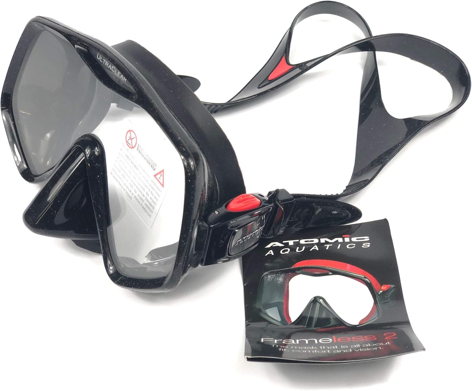 Atomic Aquatics Frameless 2 Mask - Medium, Black
