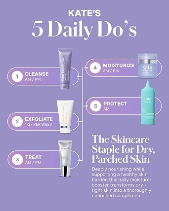 Kate Somerville Goat Milk Moisturising Cleanser – Gentle Daily Face Wash for Sensitive Skin, Relieves Dry Skin & Tightness