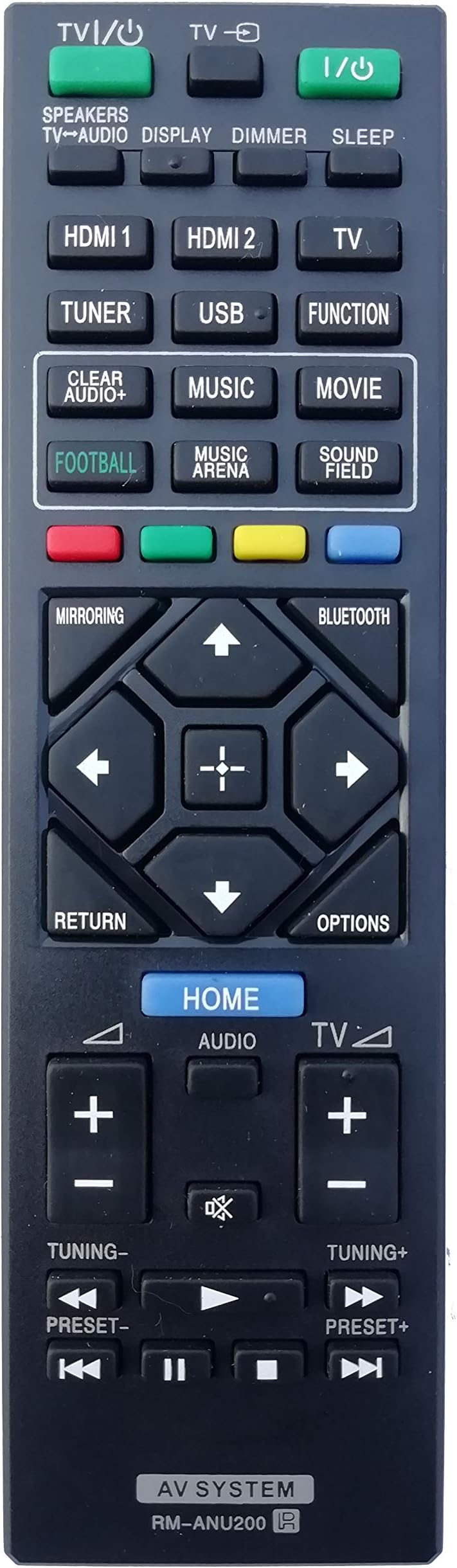 LipiWorld® RM-ANU200 AV System Remote Control (Old Exactly Same Will Only Work) Compatible for HT-IV300 Sony Sony Receiver System