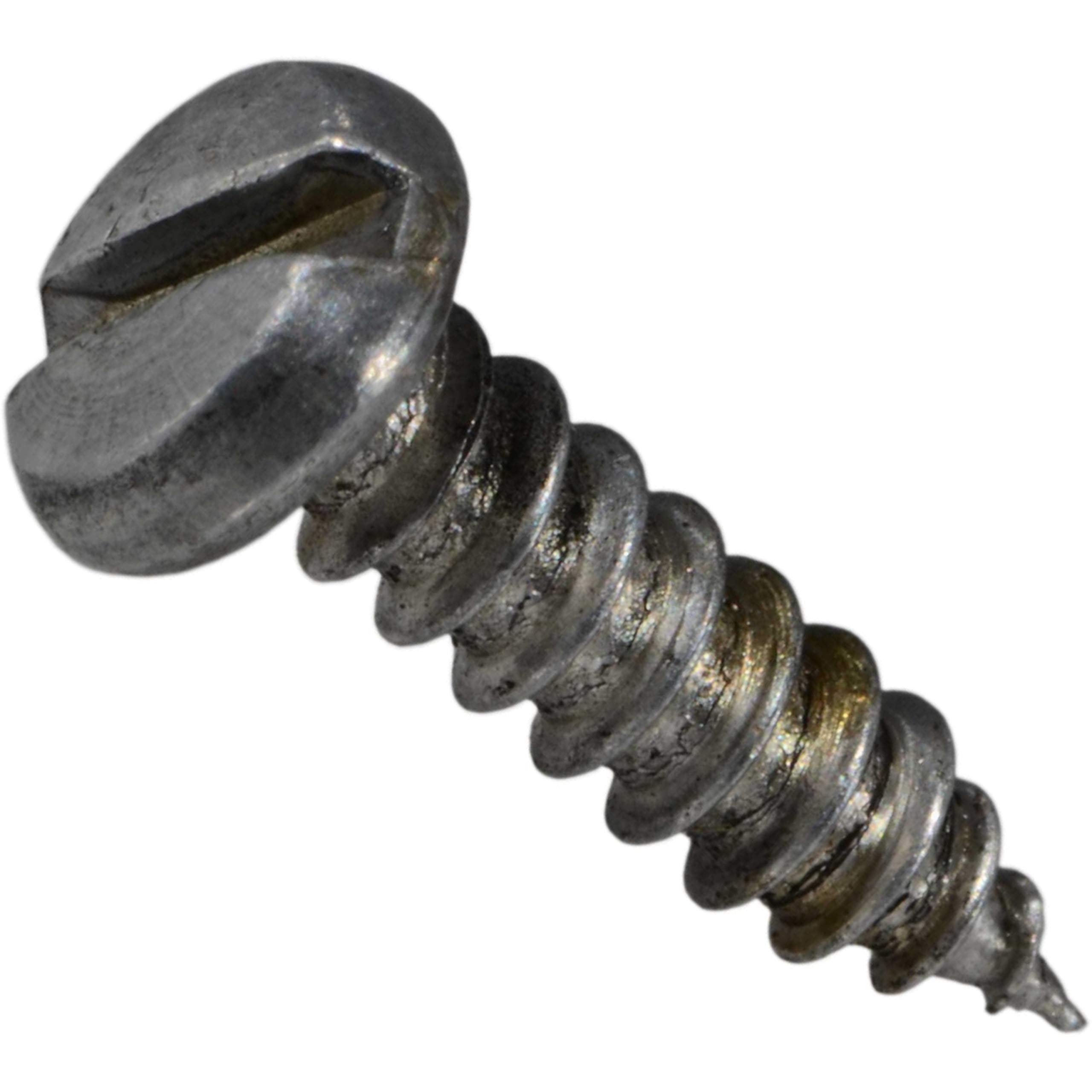 Vis pour feuilles de métal fente poêle 6x1/2 quincaillerie fixation tôle