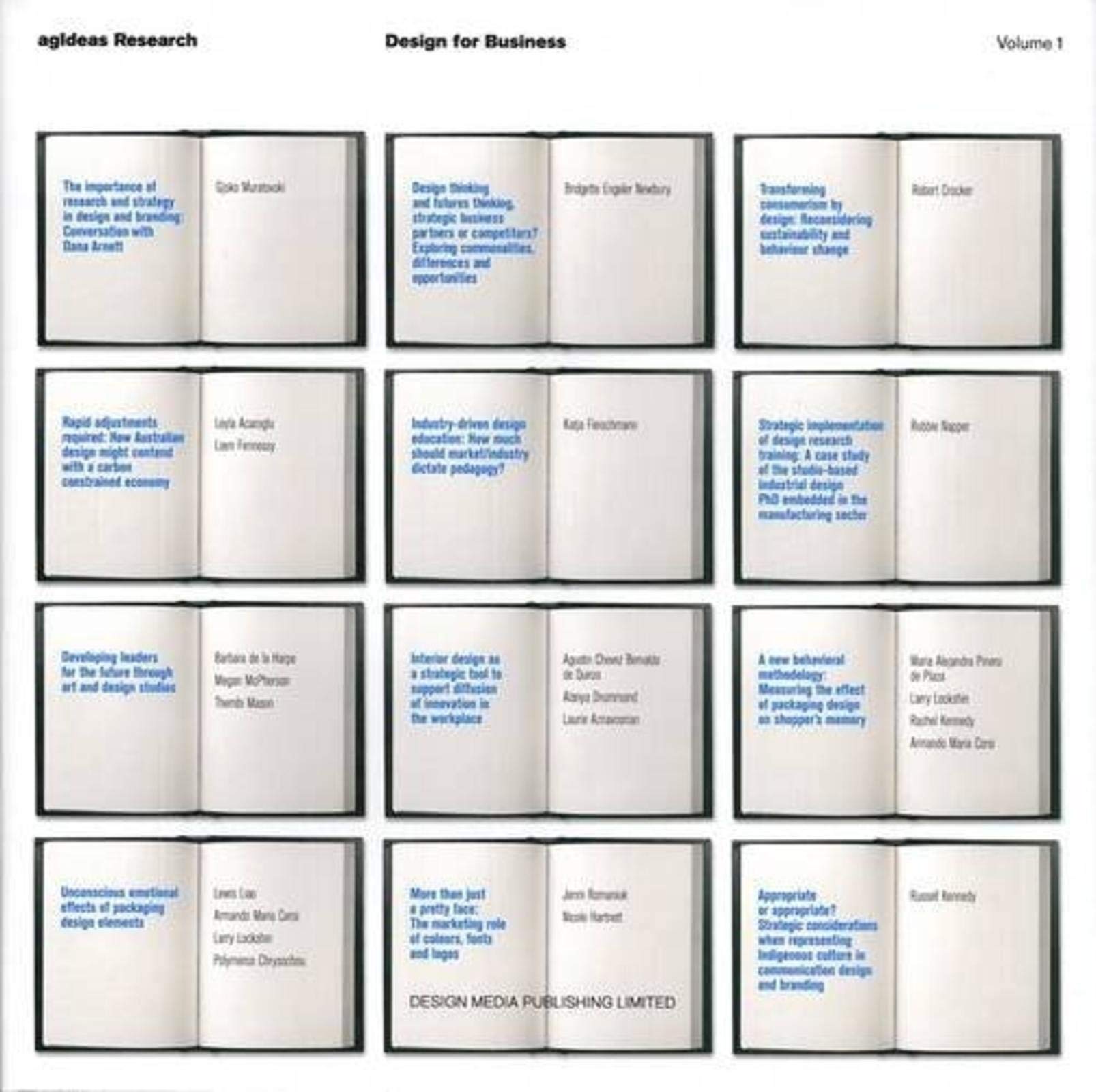 AgIdeas research volume 1 livre sur le design pour l'innovation en entreprise