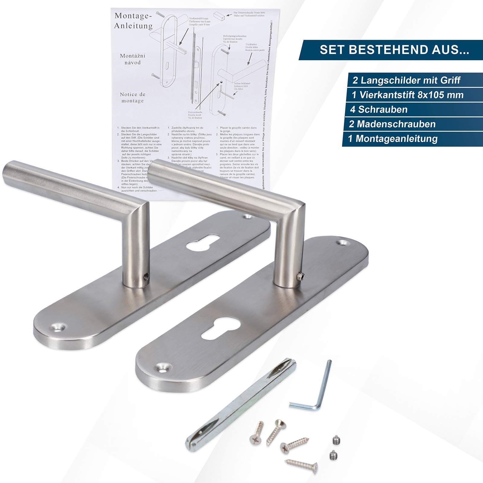 Alpertec Conte de acero inoxidable — Langschildg Arnitur diferentes versiones, 28015510