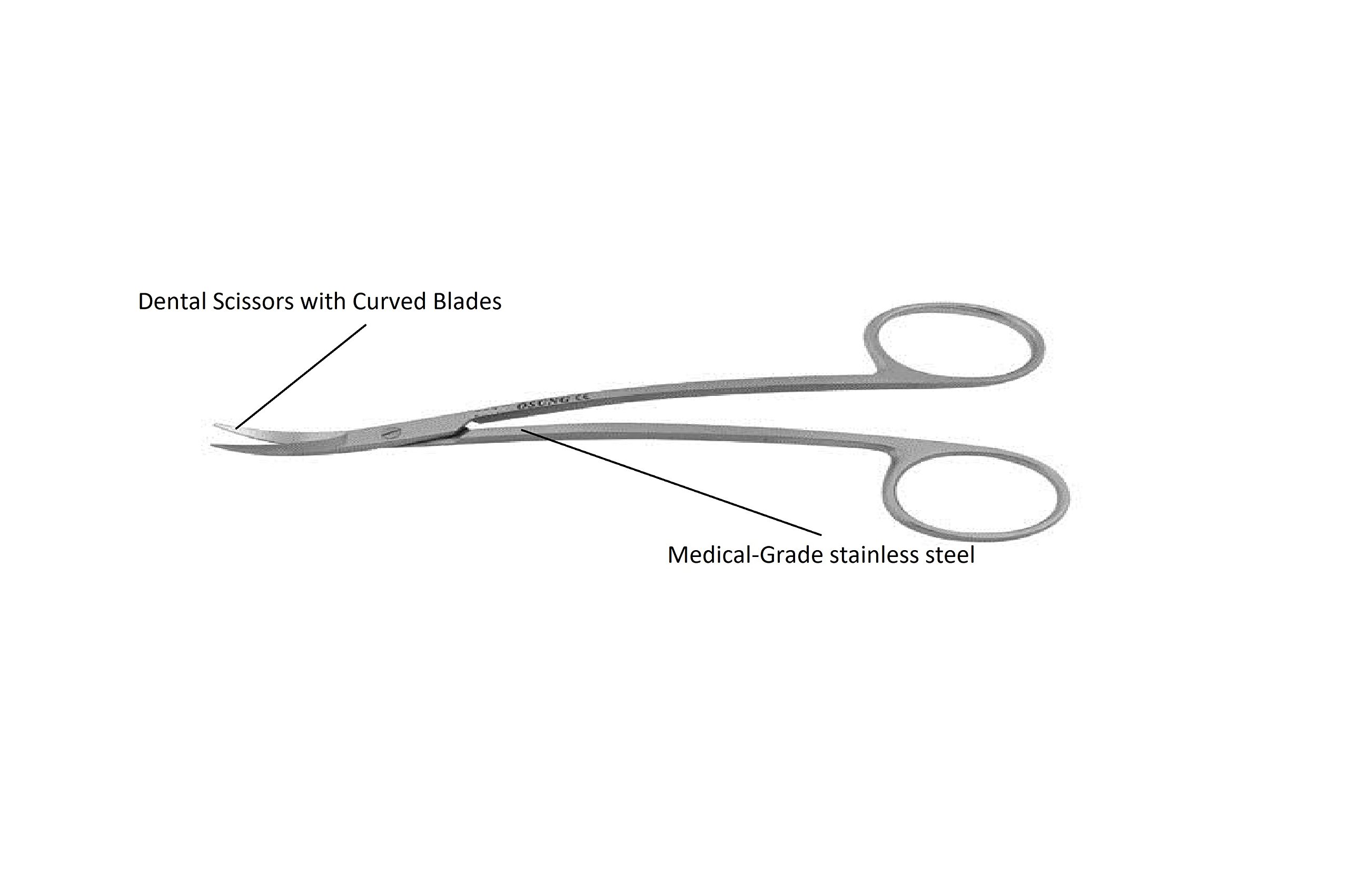 SCLC115 LaGrange Scissor, Compound Curved, 115 mm