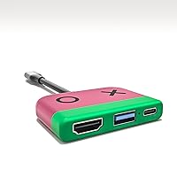 Vista 4 de Kstkry Switch Dock para Nintendo Switch, base portátil con puerto HDMI TV USB 3.0 y carga USB C, compatible con Nintendo Switch Steam Deck MacBook