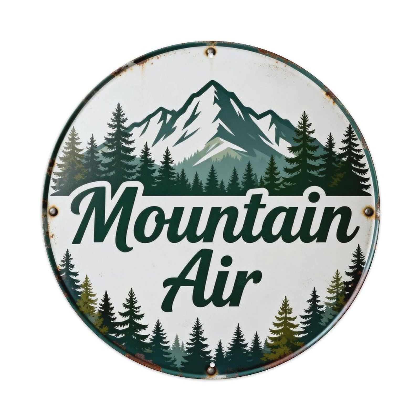 Mountain Air Metal Tin Sign Plaque