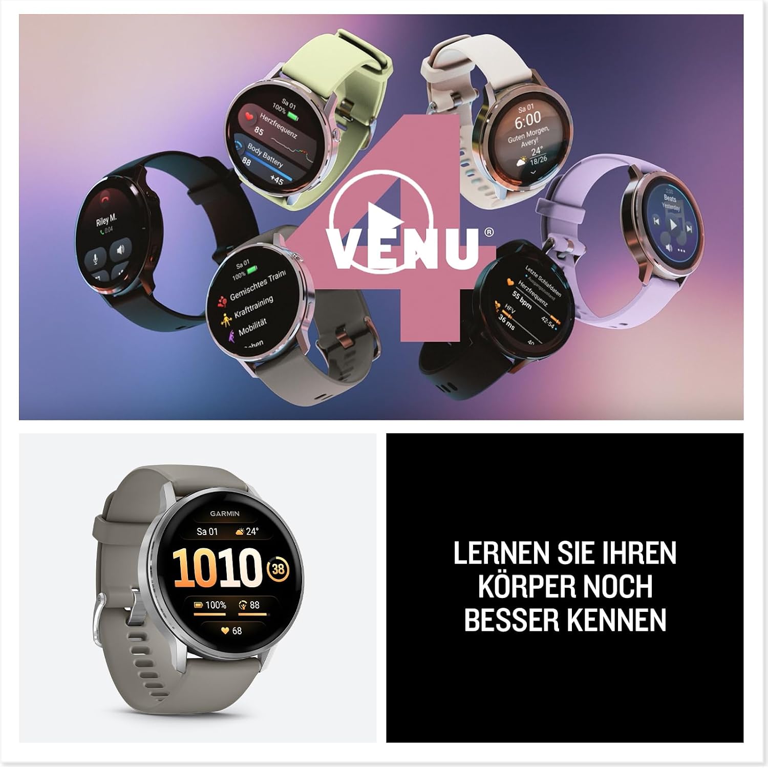 Garmin Venu 4 &ndash; Smartwatch Vergleich