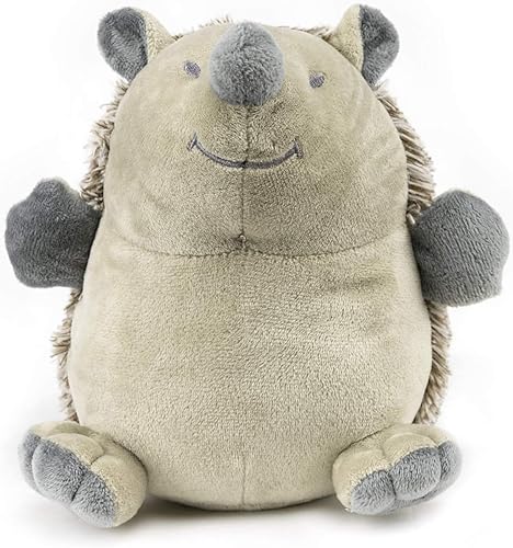 Vista 3 de Tope decorativo de puerta de erizo, lindo tapón de puerta con peso de animales para decoración del hogar y la oficina (erizo gris)