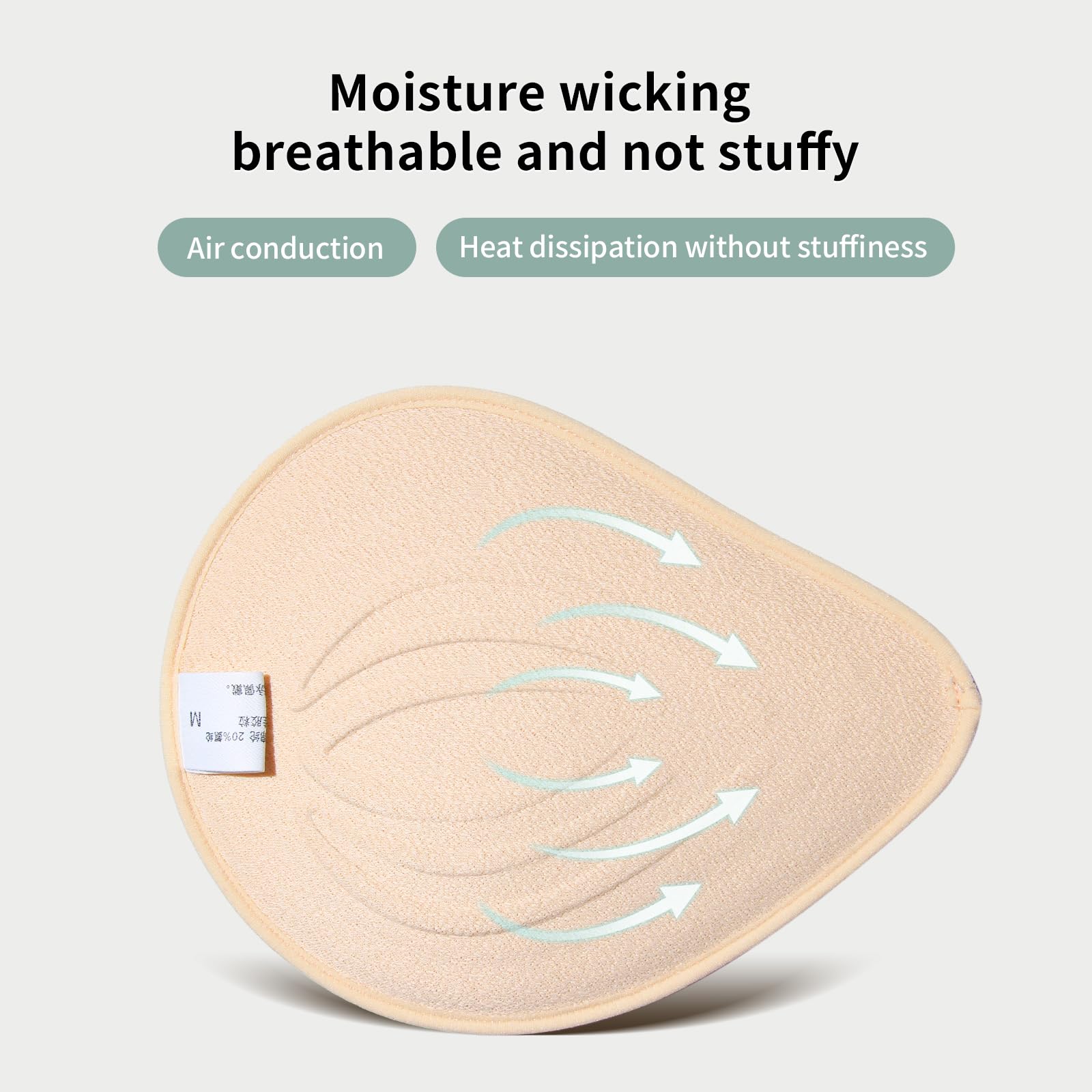 Mastektomie-Prothese für Frauen,Spiral Latex Brustprothese Atmungsaktiv Brustformen Brüste Pads BH-Einsatz-Einlagen Cup Lifter