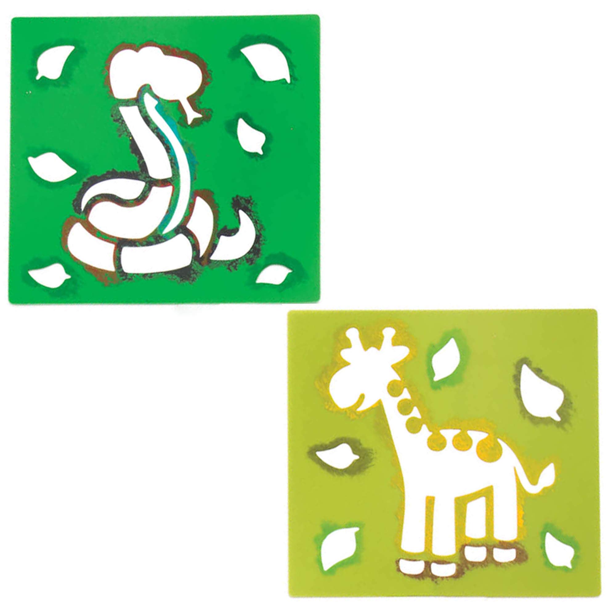 Pochoirs Animaux Des Bois Baker Ross - Lot De 6 Pour Enfants