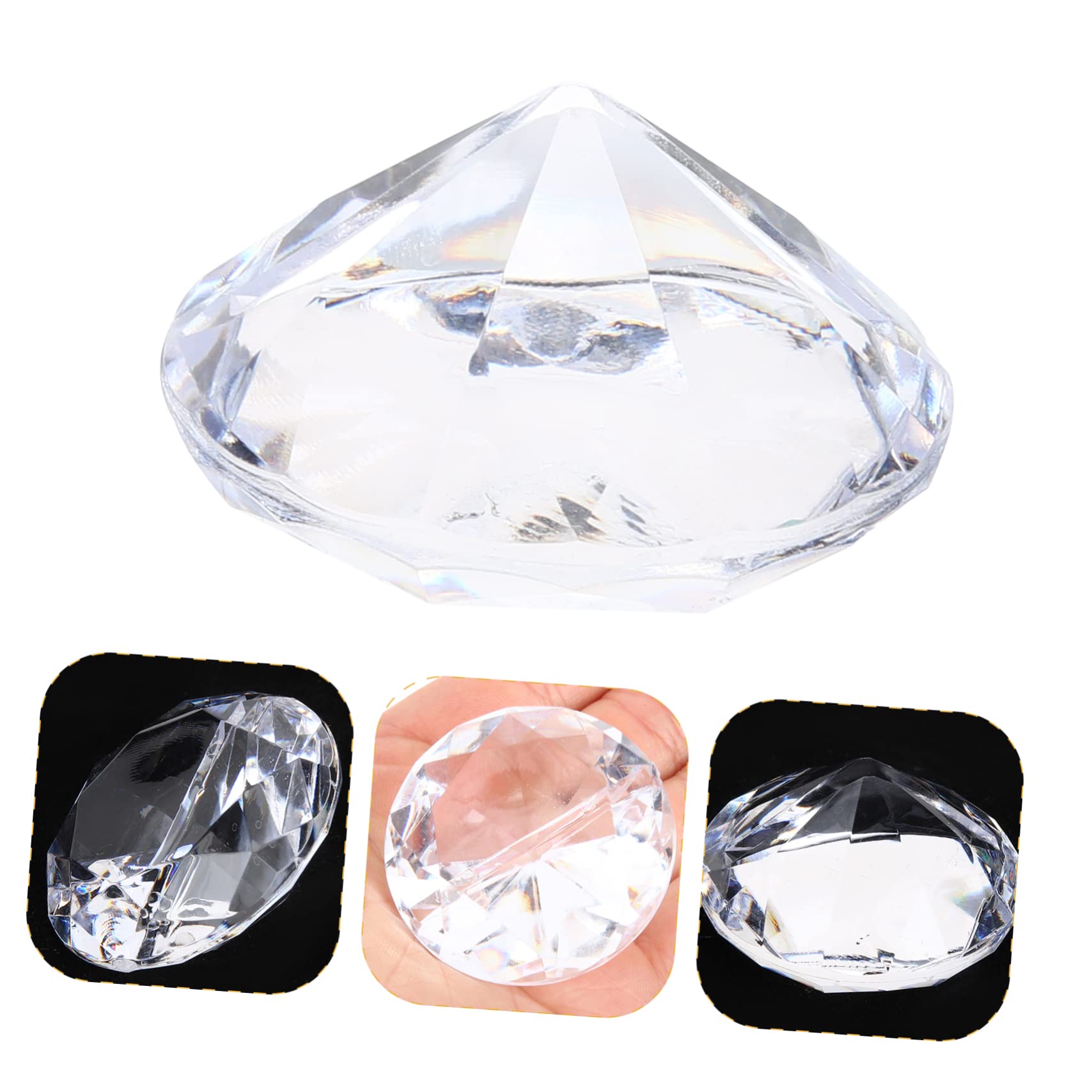 STOBOK 24pezzi Portanumero Tavolo Trasparente Da Segnaposto Per Matrimonio e Feste Supporti Decorativi Per Menu e Biglietti Di Auguri