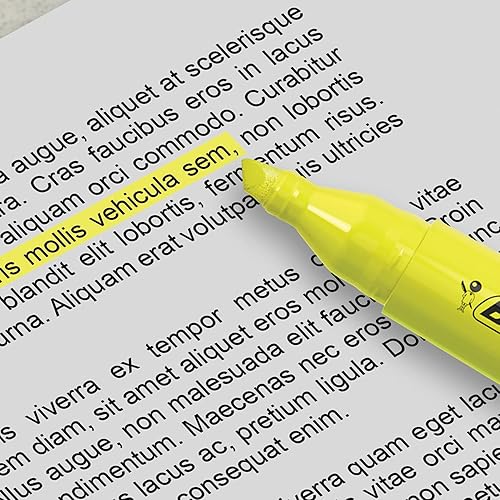 Miniatura 5 de BIC Brite - Resaltador de forro con agarre de goma punta de cincel surtido paquete de 4 - BLMGP41-A-AST