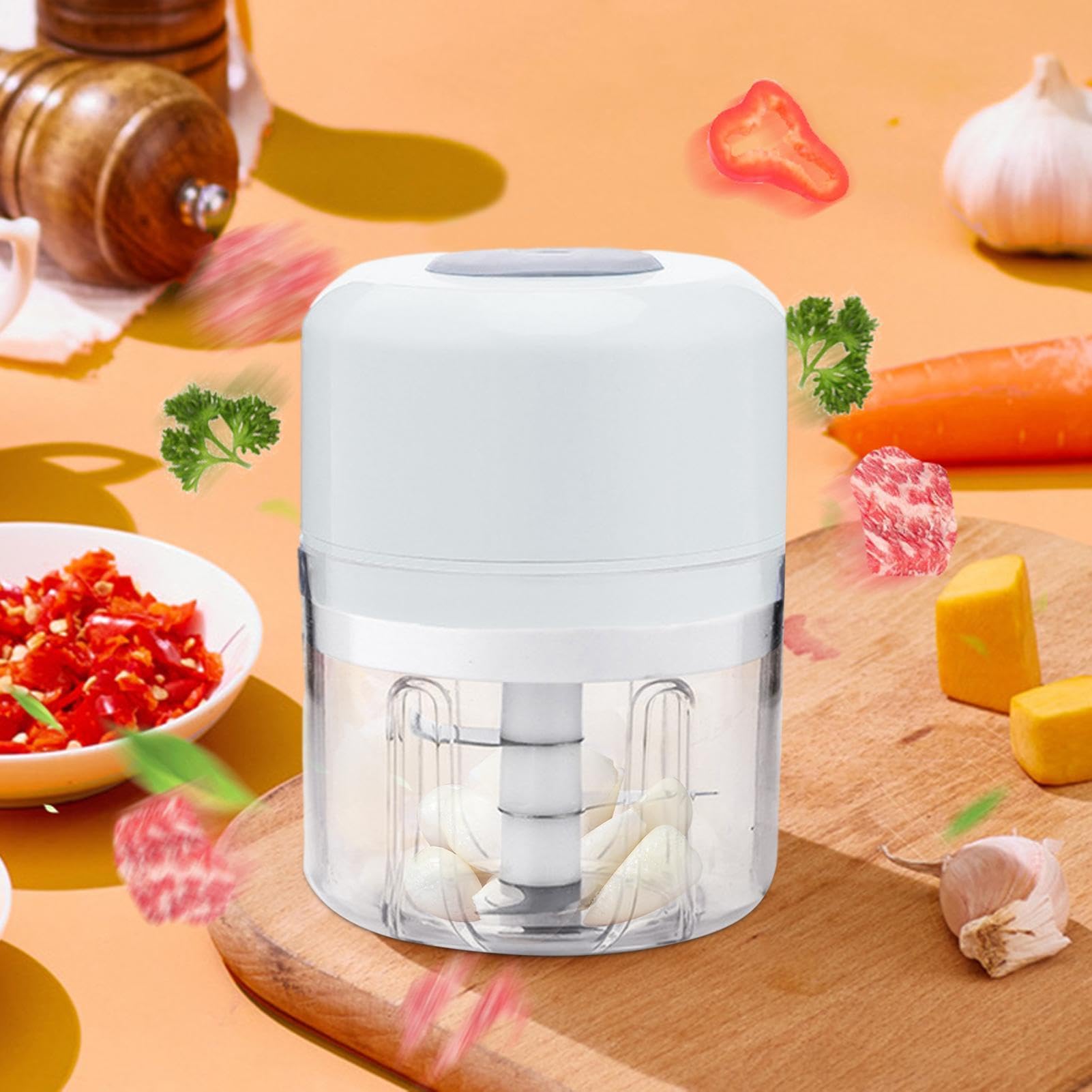 Máquina para hacer hielo raspado - Máquina para afeitar hielo de cocina inalámbrica de 250 ml | Máquina para batidos picadora de carne multifuncional, trituradora para hielo, Máquina para hacer hielo