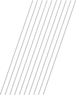 VictorsHome 1mm x 300mm 304 Stainless Steel Round Rods, 10pcs Solid Shafts for DIY Model Cars, Helicopters, Airplanes & Crafts