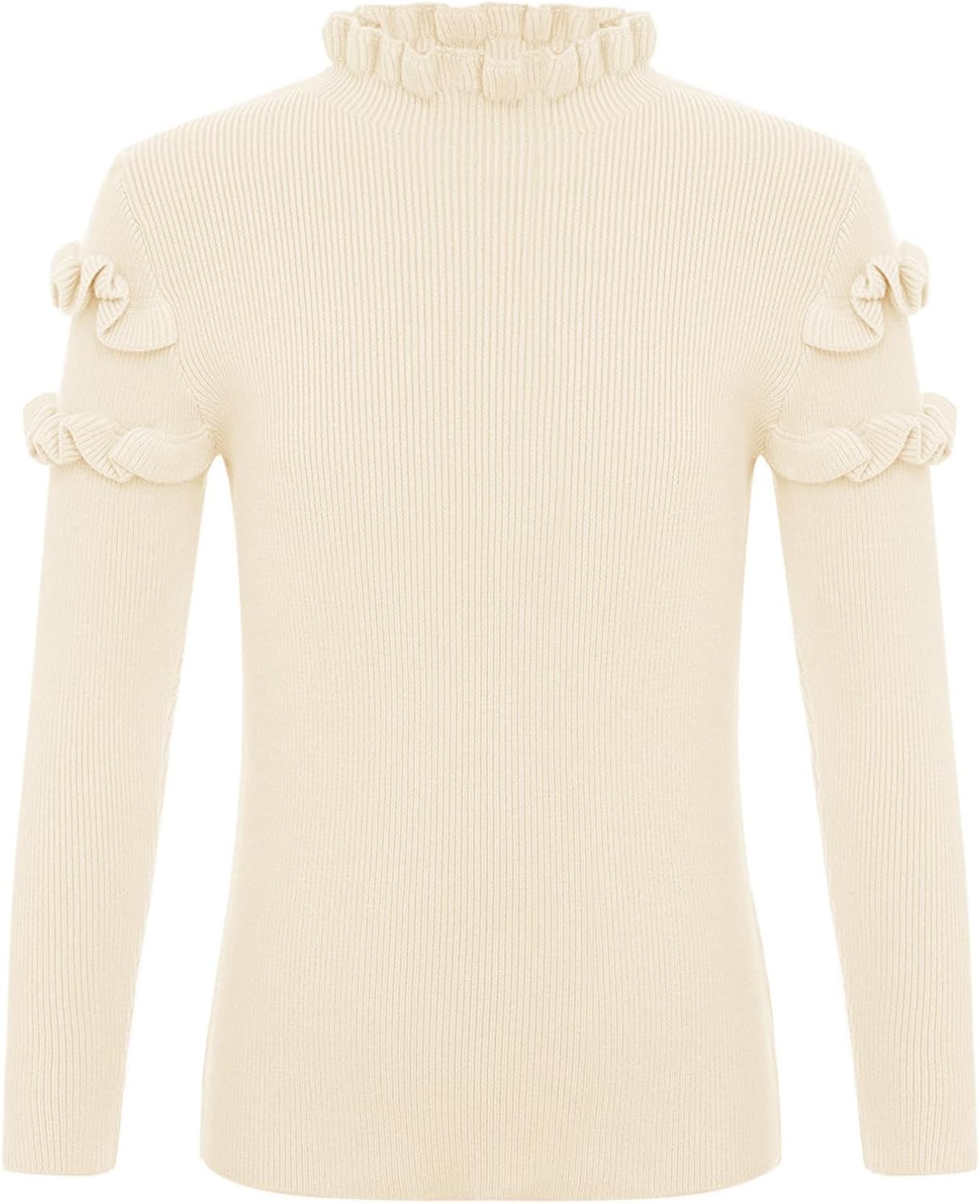 YiZYiF Toddler Girls Casual Knitwear Knitted Sweaters Autumn Winter Clothes Solid Color Jumpers Tops