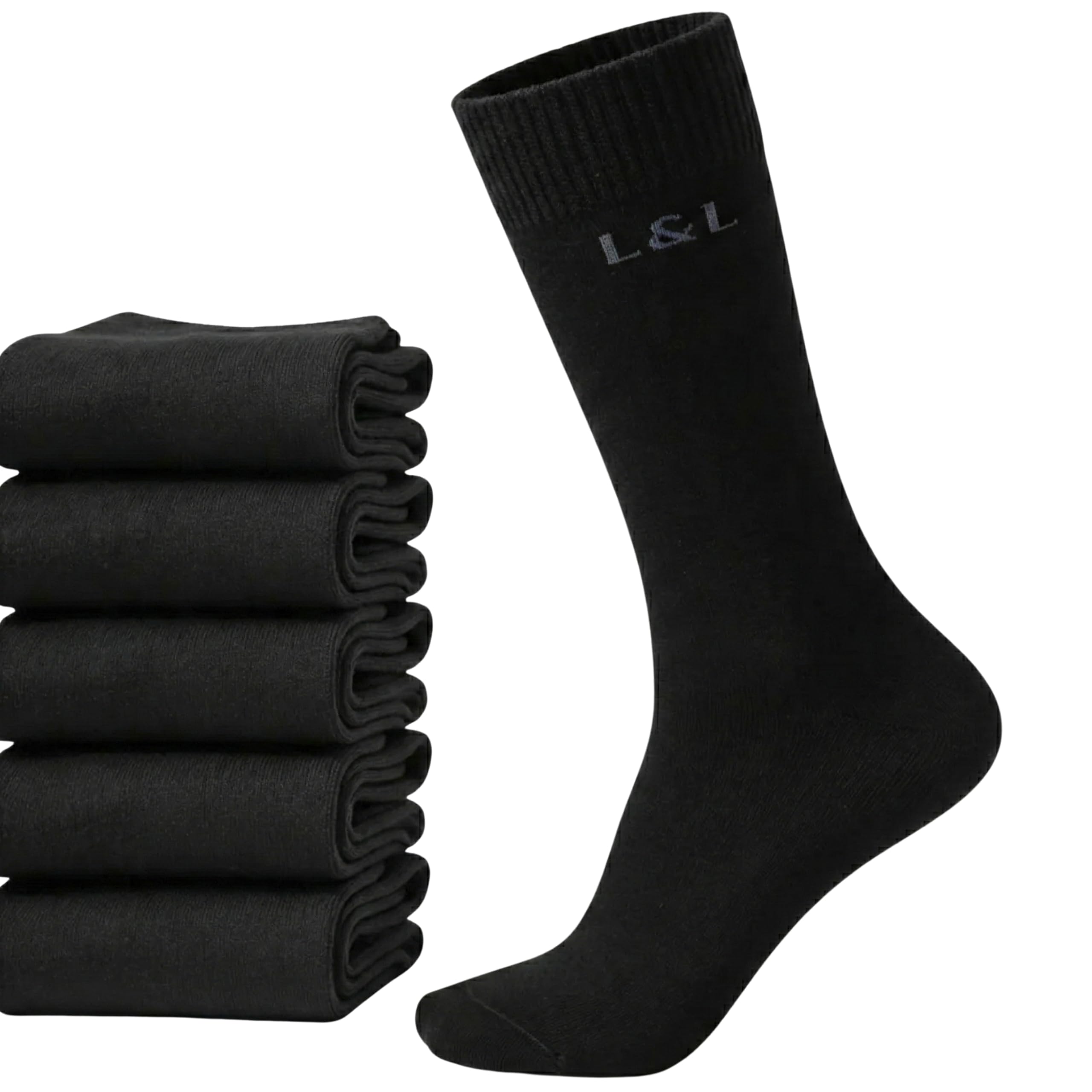 Lars&Leo Businesssocken Herren Damen 6 Paar, Bio-Baumwolle, Handgekettelte Zehennaht, OEKO-TEX Standard 100