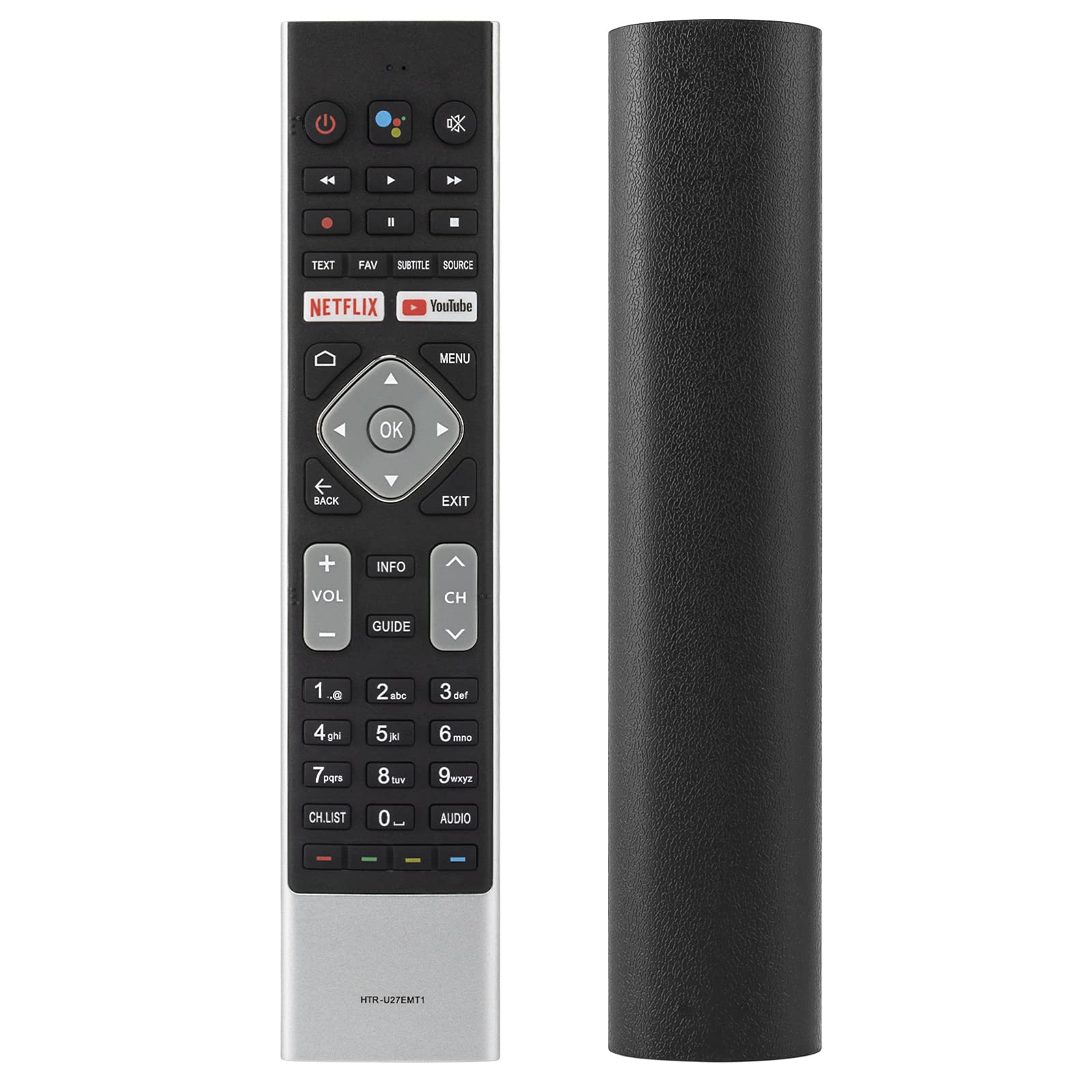 Control Remoto por Voz HTR-U27EMT1 Adecuado for el Controlador de televisores Inteligentes Haier Bauhn Blaupunkt ATV65UHDG-0620 ATV65UHDG-1019