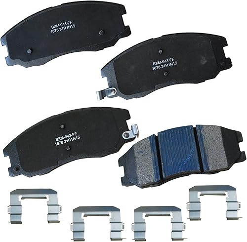 Vista 397 de Bendix Premium SBM8 - Pastillas de freno semimetálicas Premium para modelos seleccionados Buick Special, Camaro, Corvette, Phaeton, Olds F85, Vista