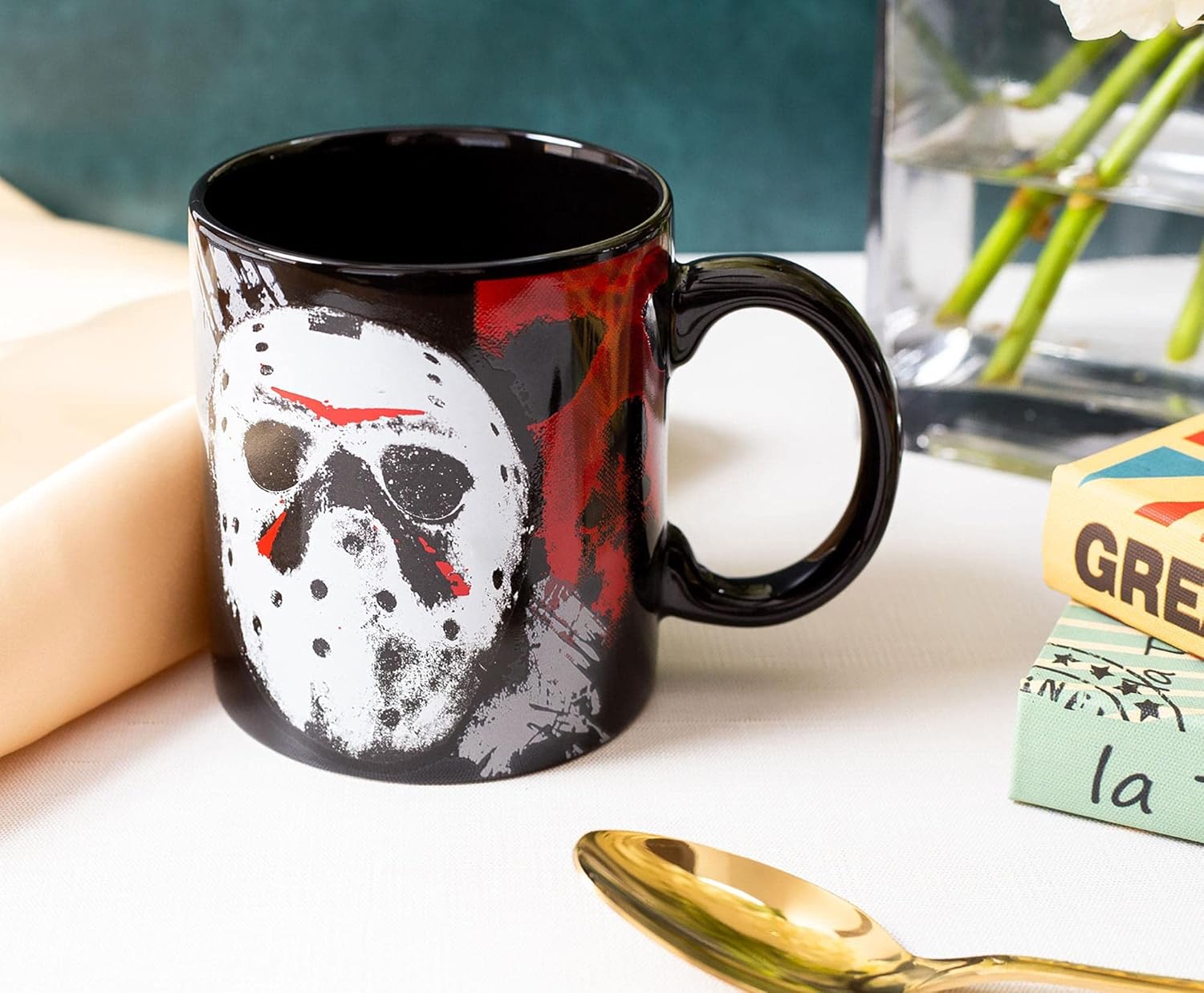 Silver Buffalo Friday the 13th I Wish It Was Friday Horror Ceramic Mug, 20 Ounces - Image 5