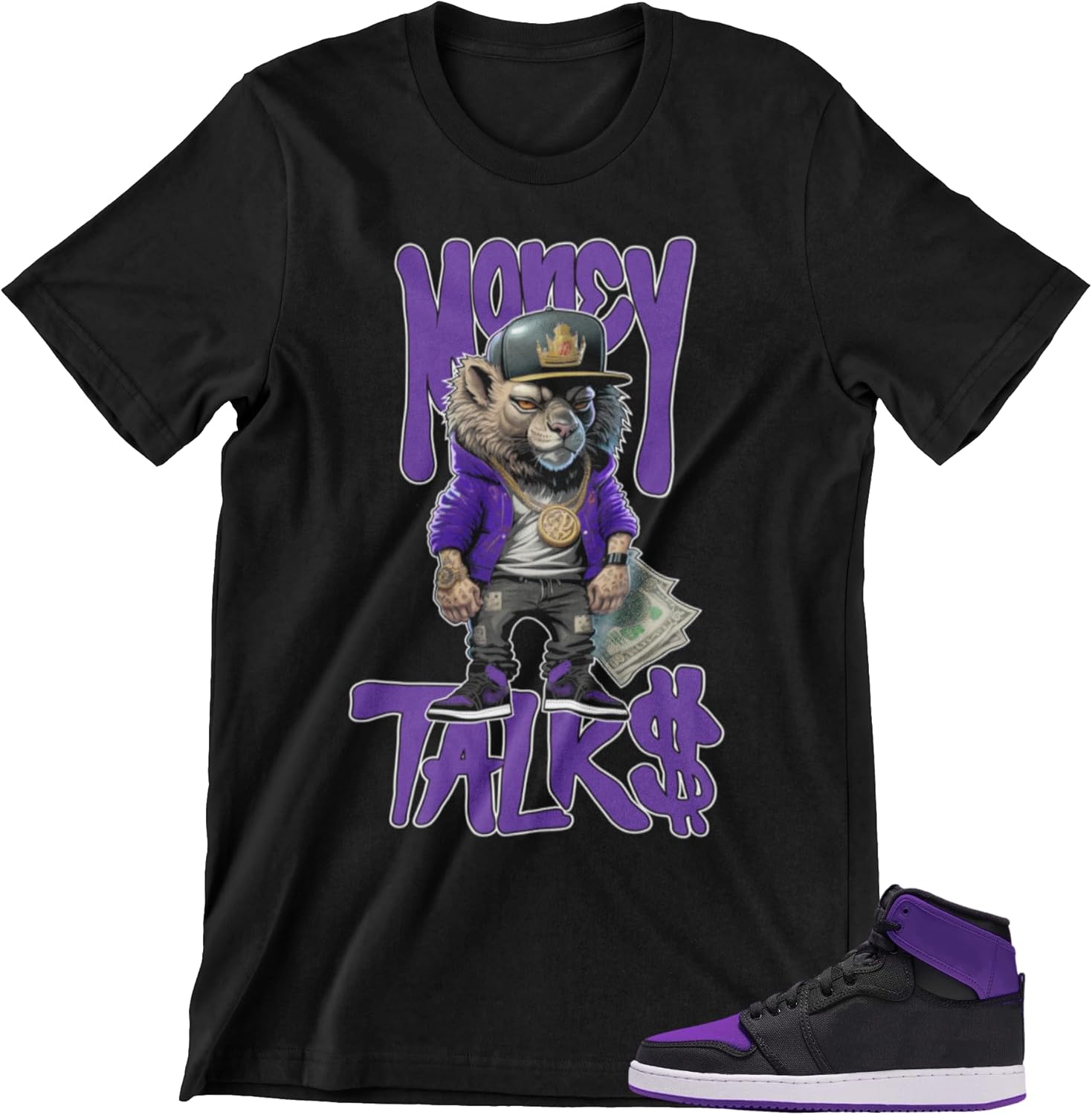 Shirt to Match - 1 Purple Black Colors