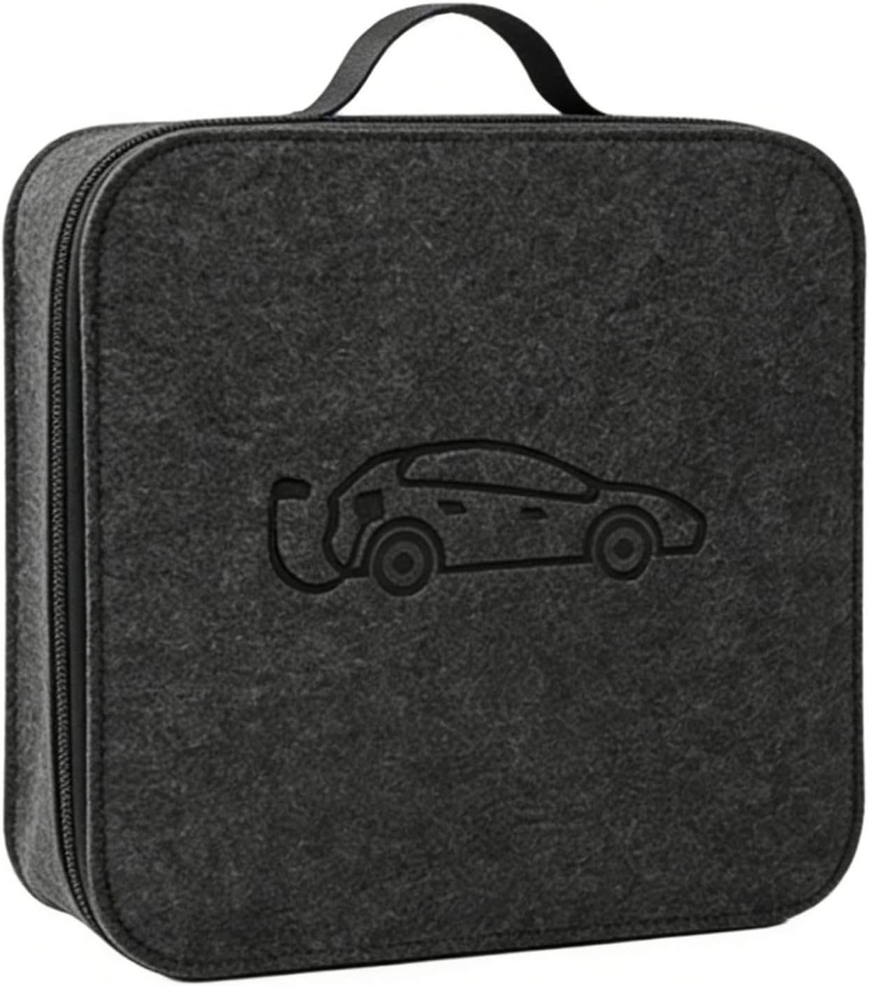 EV Charger Storage Bag, Protective Electric Vehicle Charging Cord Organizer, EV Cable Organizer Pouch, Portable Storage for Charging Accessories, Extension Cords, Adapters, Tools, for Home