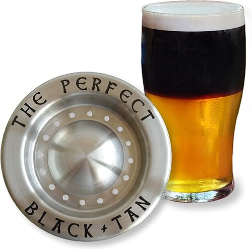 Miniatura 7 de La herramienta perfecta de capas de cerveza negra y tostada - Accesorio de camarero para cócteles de cerveza en capas (acero inoxidable PVD dorado)