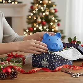 Piggy Bank for Sbrvaniy Piggy Coin Banks for Boys and Girls My First Unbreakable Plastic Money Bank S/M/L Size Decoration Savings Christmas, Easter, Birthday Gift