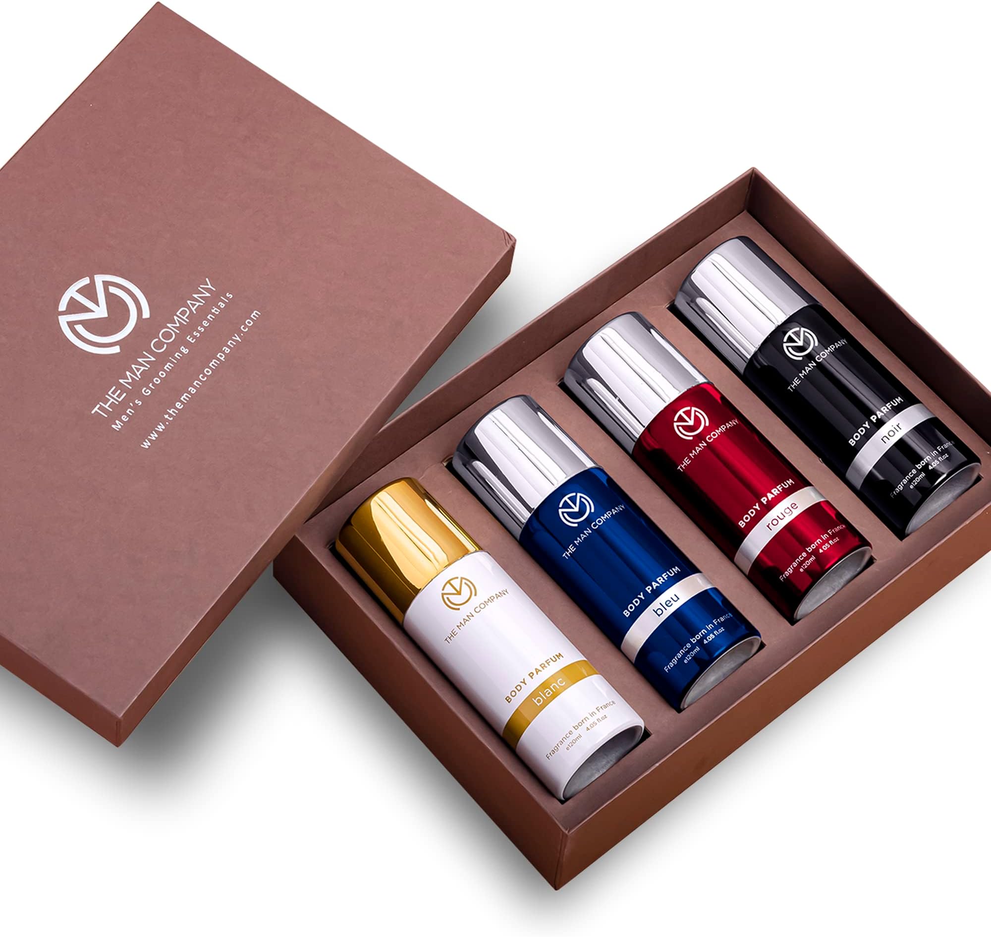 - Multifaceted No Gas Deodorant Set | Bleu, Blanc, Noir, Rouge | Body Spray Perfume for Man | Premium Long Lasting Fragrance | Anniversary fragrance gift set | Luxury Gift Kit - (120ml *4) |