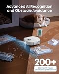 Eufy Aspirateur robot E25, HydroJet Système avec Roller Mop, 20,000 Pa Turbo Suction, Aspirateur tout-en-un Robot et Combo Mop, Nettoyage de bord à bord, Conception Zero-Tangle, AI Obstacles évités, blancs