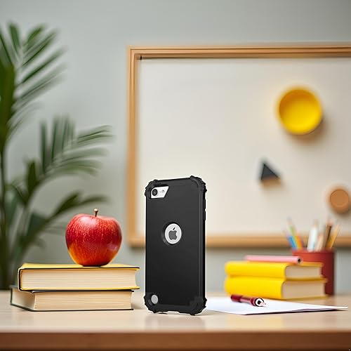 Miniatura 4 de IDweel Funda para iPod Touch de 7 generación con 2 protectores de pantalla, híbrida 3 en 1, a prueba de golpes, delgada, resistente, carcasa de