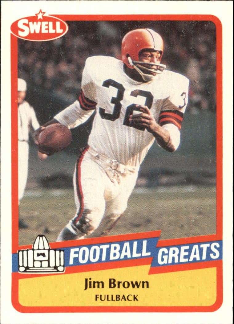 1989 Swell Greats Football Card #47 Jim Brown Mint