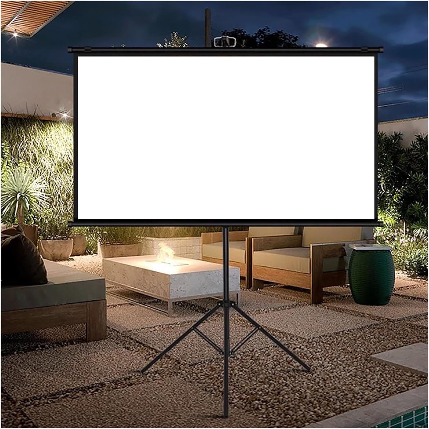 Écran de projection pliable 72" pour résoudre le manque d'espace chez soi