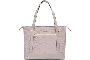 Chic and Functional: VANKEAN Pink Quilted Laptop Bag for Business