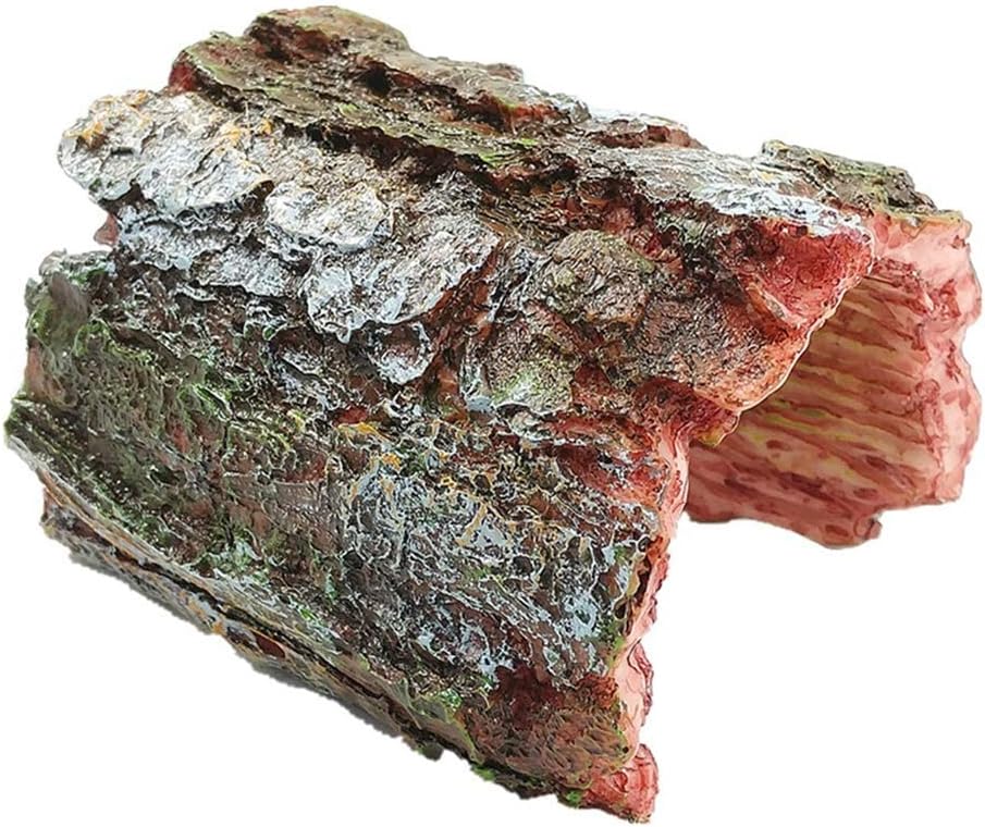 Reptile Hideout bark, Reptile Cave Box- Habitat Decor Turtle Lizard Snake Fish Hideouts Climbing Fish Tank Aquarium Landscaping
