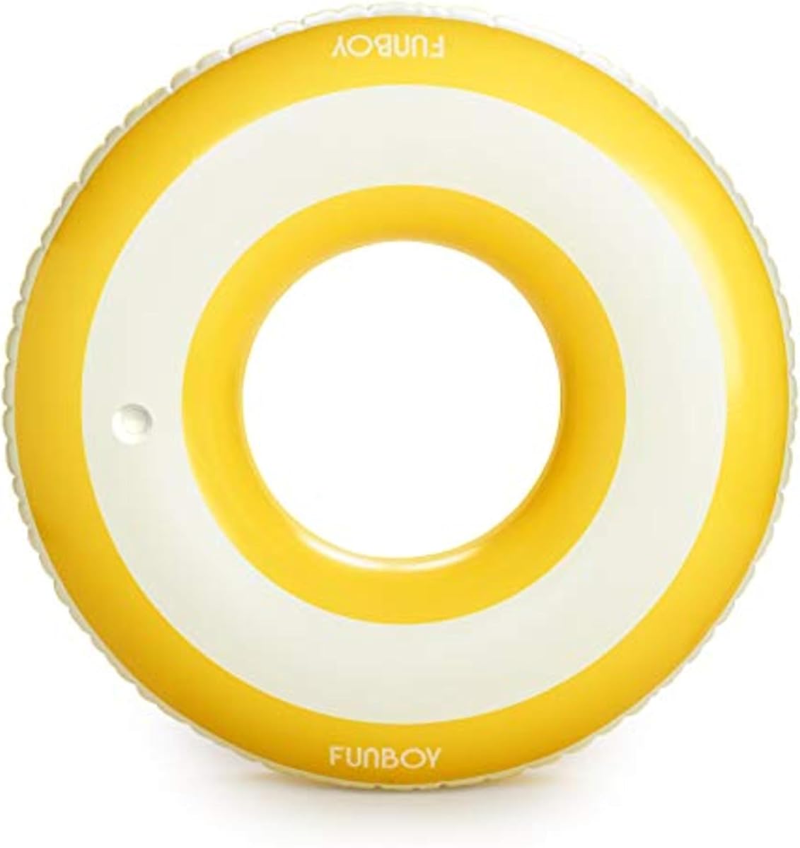 Giant Stripe Inflatable Tube Pool Float with Cup Holder 48" | Large Pool Float for Adults | Inner Tube Swimming Pool Toys Swim Rings | Pool Lounger Float for Pool Party & Summer