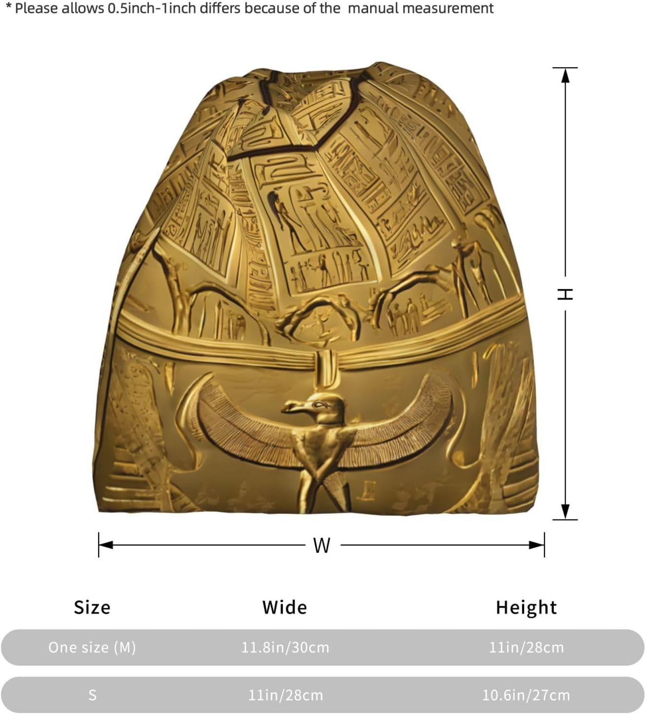 (Egypt Hieroglyphics) Multi-Functional Convertible Brimless Hat for Daily Outdoor Travel Use -