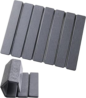 Küchenmatte aus Kieselalgen, Abtropfmatte für Geschirr, 40 × 30 cm, saugfähige Spülbeckenmatte, für den Haushalt und die Küche (grau)
