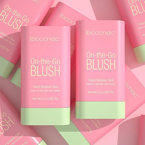 Miniatura 7 de Palito de rubor de maquillaje multiusos, barra de rubor crema, desnudo natural impermeable, varita de belleza monocromática para mejillas y labios