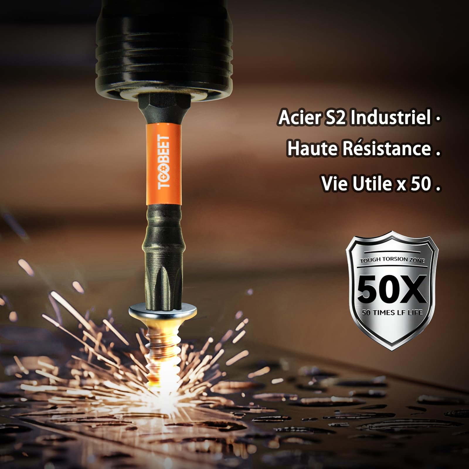 Jeu de 90 Embouts de Vissage Professionnels 50 mm (Torx, PH, PZ, Hex, Fente), Acier S2 Magnétique, Embouts pour Visseuse à Choc, Tige Hexagonale 1/4" avec Boîte de Rangement