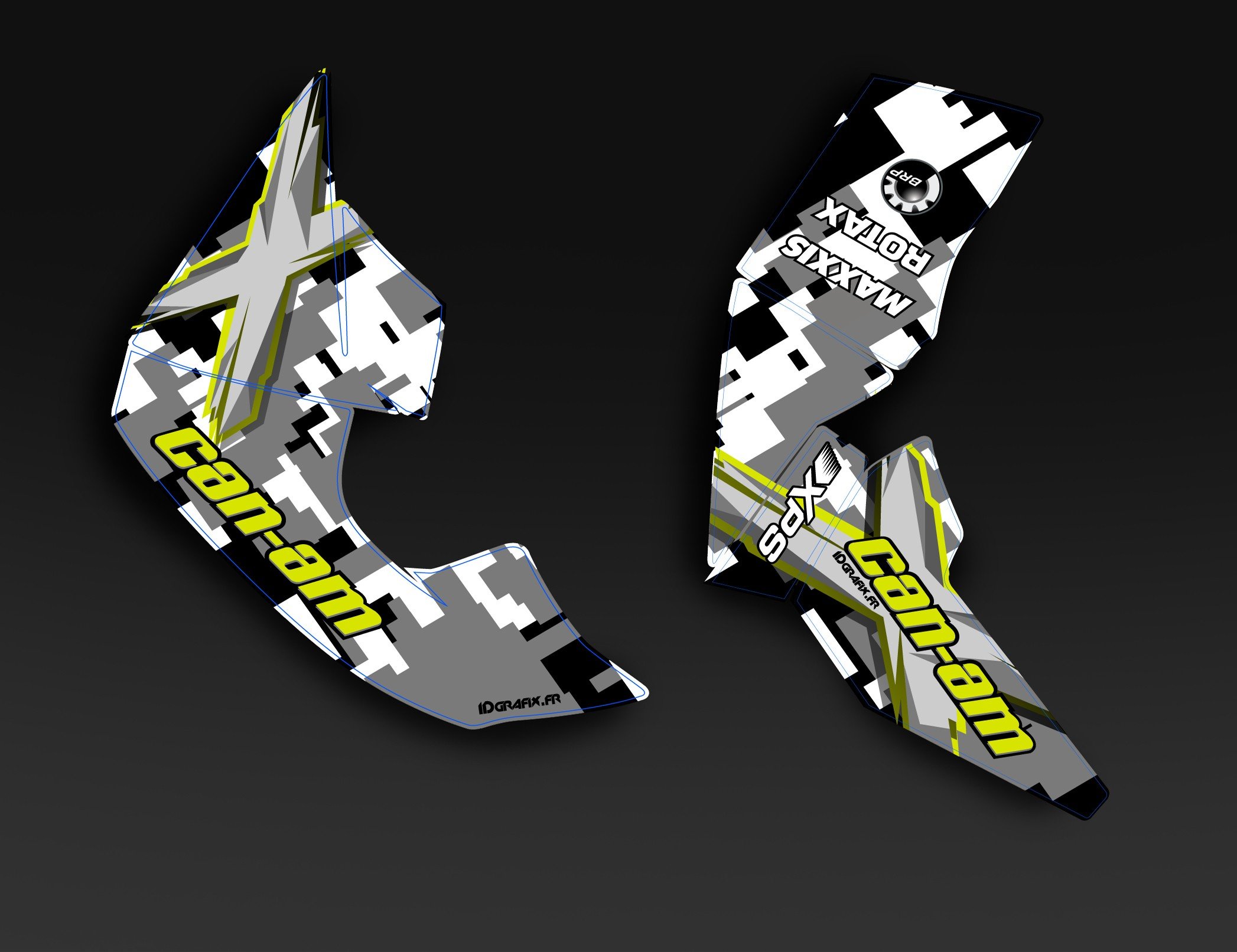 Kit déco Camo Series Can Am Renegade XXC pour masquer les rayures